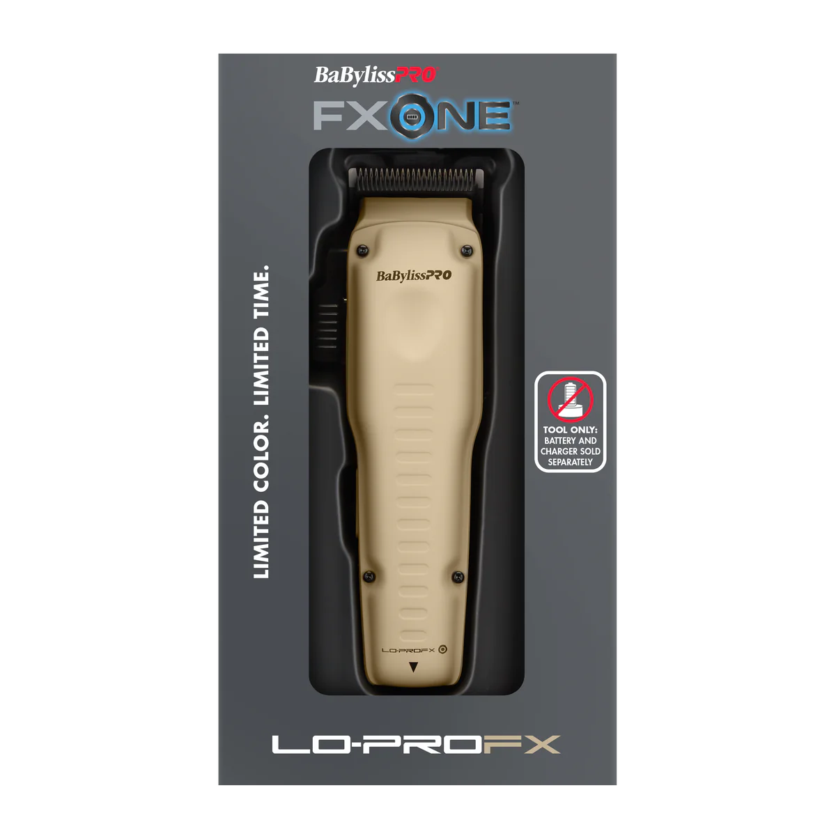 BaBylissPRO FXONE Low-Profile Sand Interchangeable Battery Clipper - TOOL ONLY