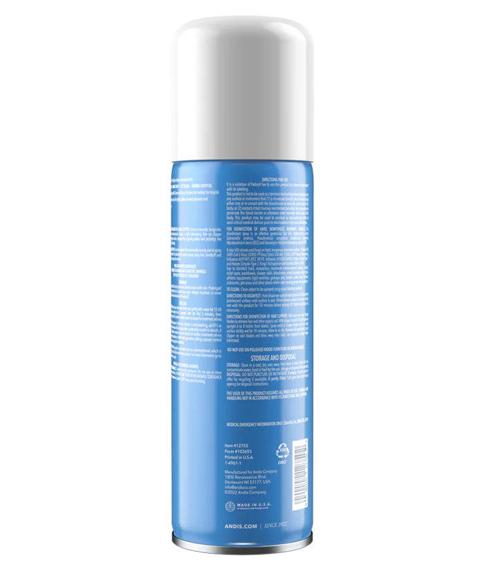 Andis Cool Care Plus Coolant, Disinfectant, Lubricant, & Rust-Preventative Cleaning Spray (439ml/15.5oz)