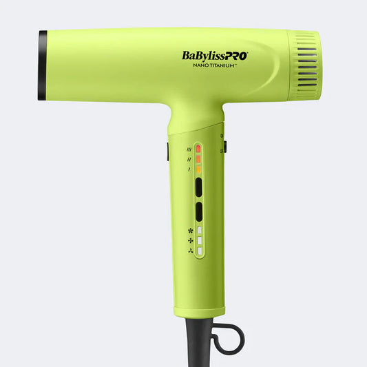 BaBylissPRO Nano Titanium Light Ionic High Speed Hair Dryer - Neon Yellow