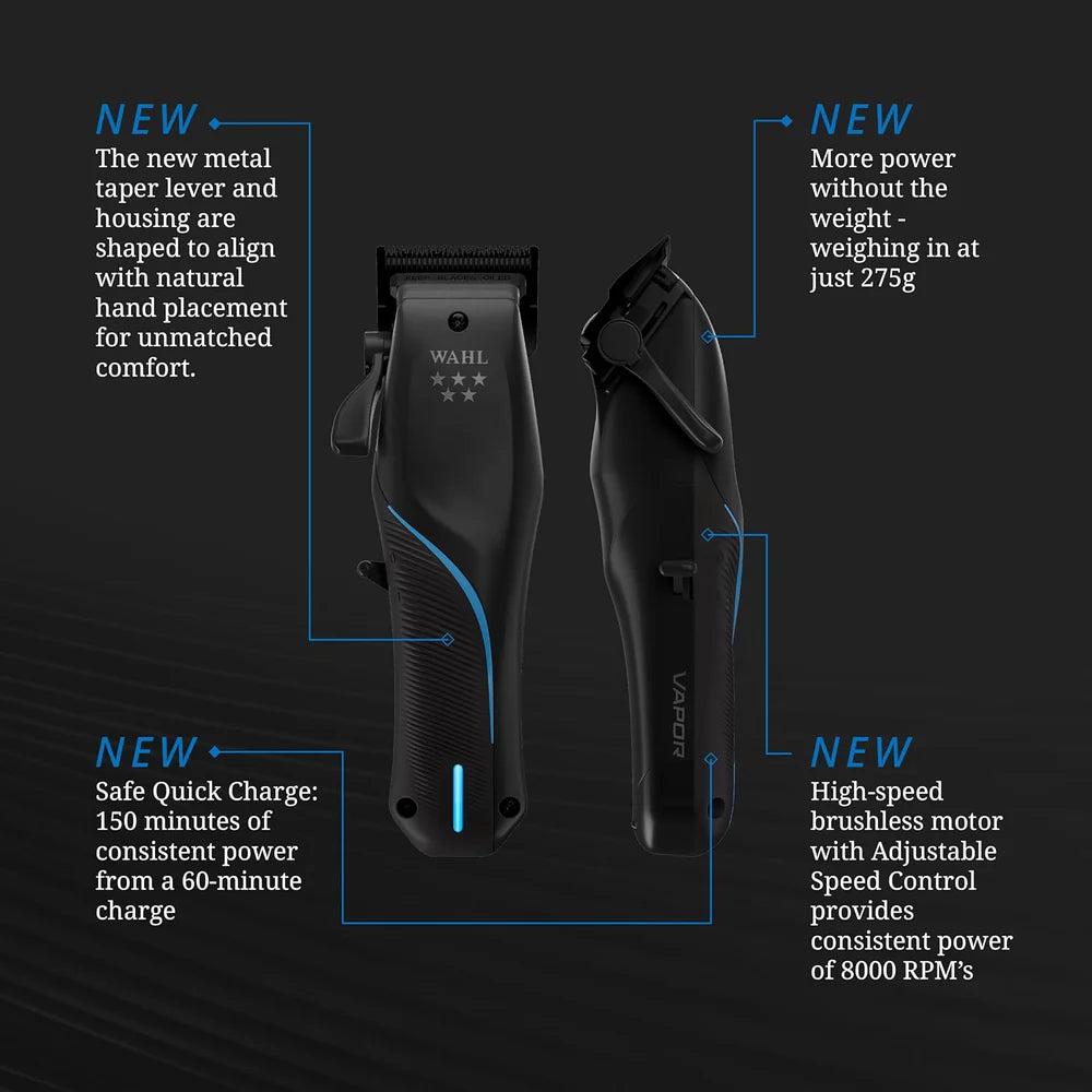 Wahl Professional Vapor Cordless Clipper with F32 FadeOut Blade