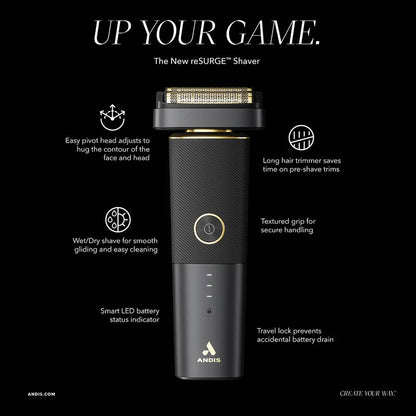Andis reSURGE Cordless Double Foil Shaver