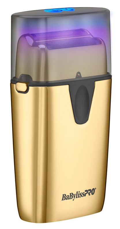 BaByliss PRO UV-Disinfecting Double Foil Shaver - Gold