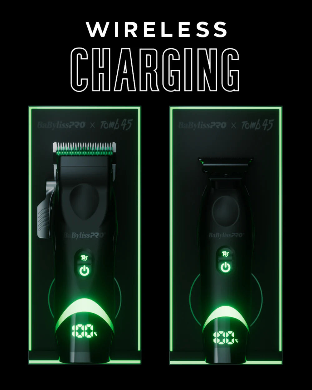 BaBylissPRO x Tomb45 Wireless Charging Clipper