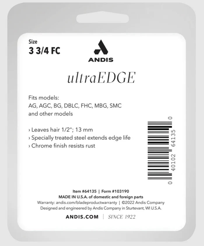 Andis Ultra Edge Detachable Blade - Size 3 3/4FC