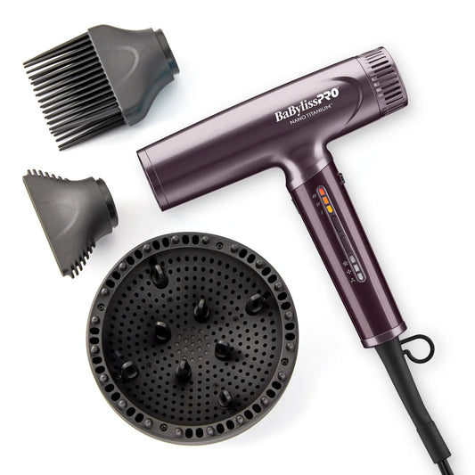 BaBylissPRO Nano Light Ionic Hair Dryer - Purple