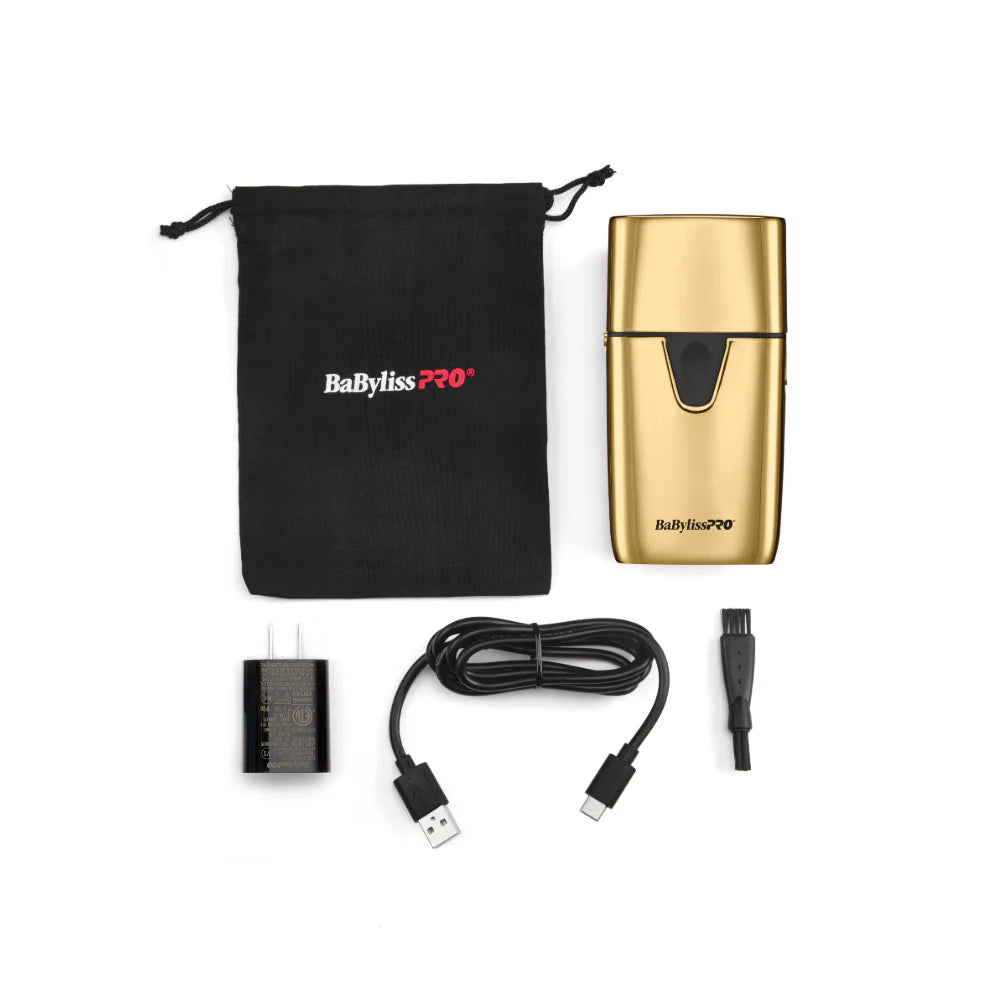 BaByliss PRO UV-Disinfecting Double Foil Shaver - Gold