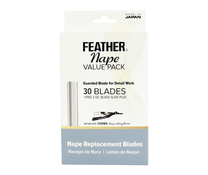 Feather Nape Value Pack w/ Free 2oz Jatai Blade Glide Shaving Lotion - 30pk