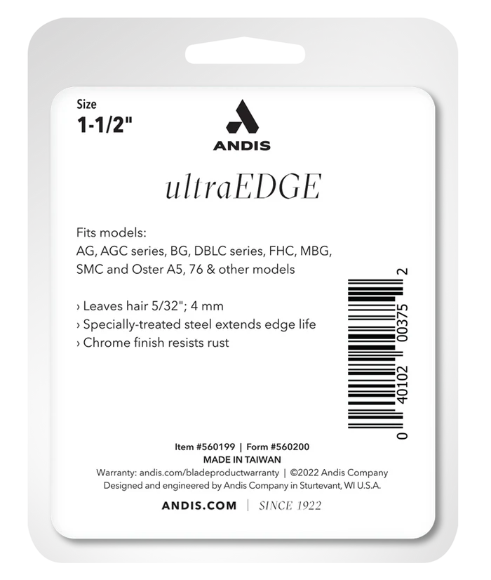 Andis UltraEdge Detachable Blade - Size 1 1/2