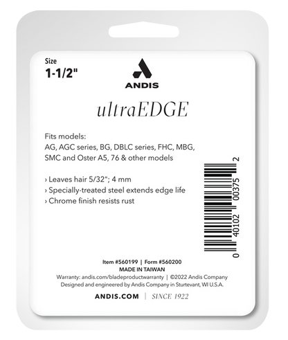 Andis UltraEdge Detachable Blade - Size 1 1/2
