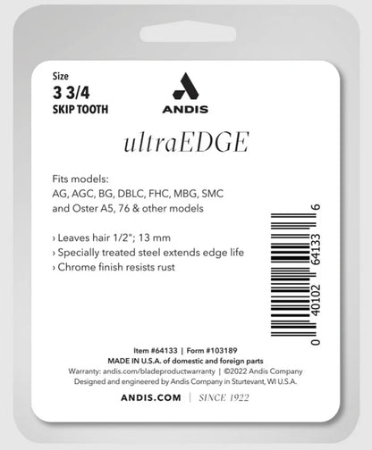Andis Ultra Edge Detachable Blade Size - 3 3/4 Skip Tooth