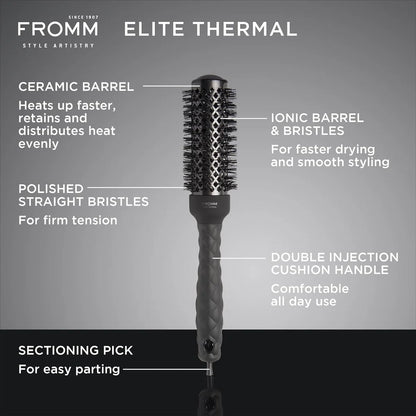 FROMM Elite Ceramic Ionic Thermal Round Hair Brush
