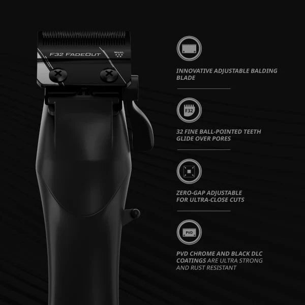 Wahl Professional Vapor Cordless Clipper with F32 FadeOut Blade